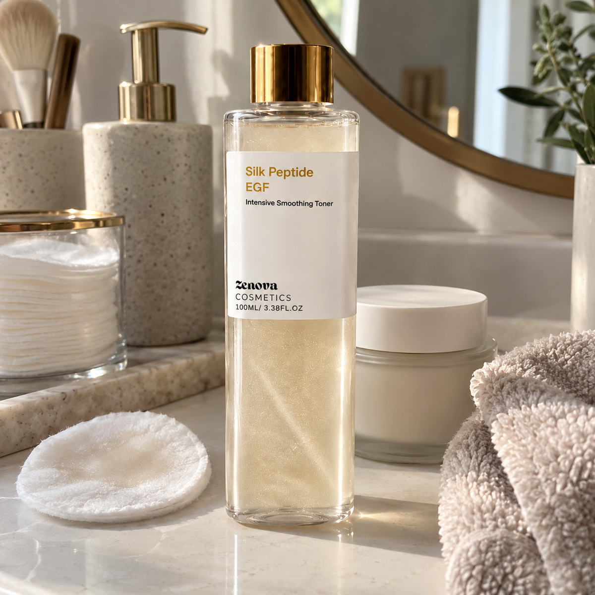 Zenova Silk Peptide EGF Smoothing Toner