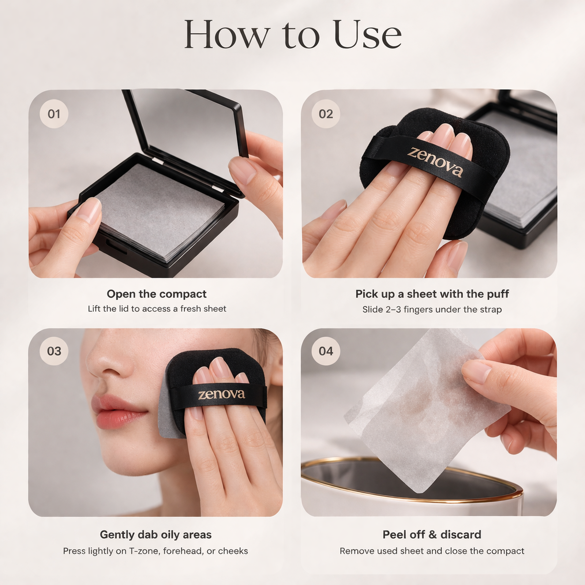 Zenova Soft Focus Blotting Sheets