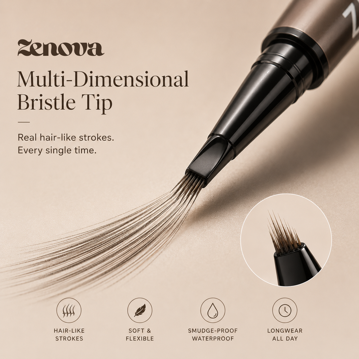 Zenova FeatherStroke 4D Brow Pen