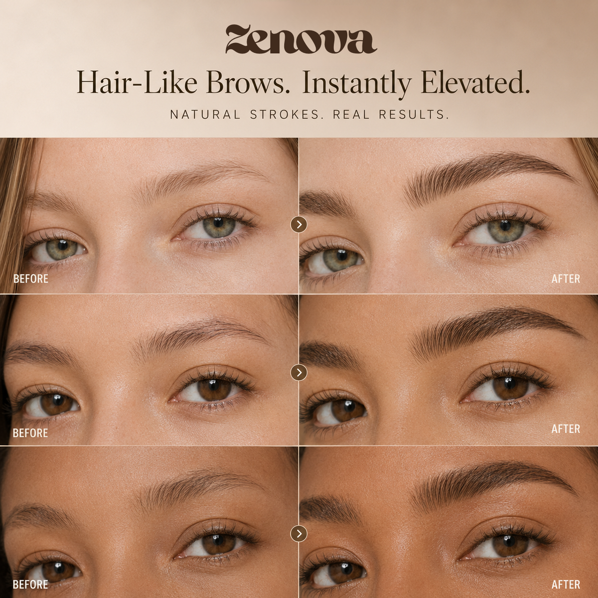 Zenova FeatherStroke 4D Brow Pen