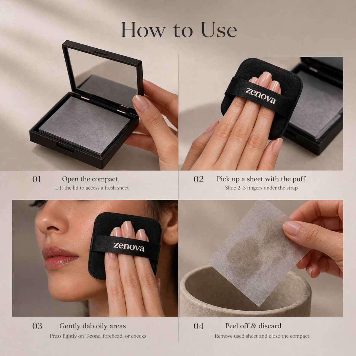 Zenova Soft Focus Blotting Sheets